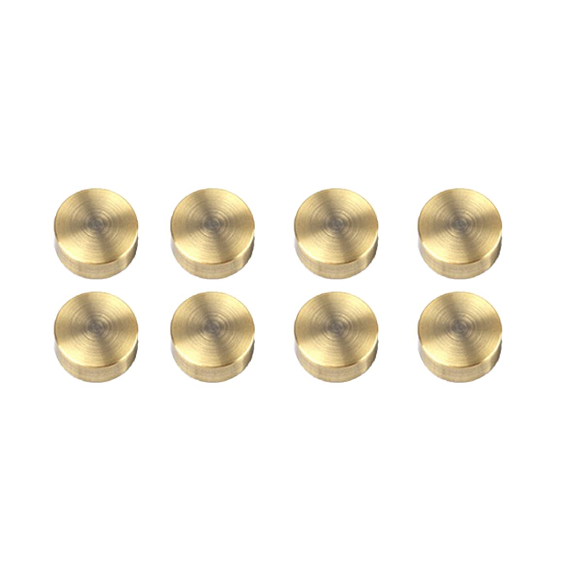 Mirror Screw Standoff - 22mm Pure Copper Flat Cap Decorative Nails (8 pcs) - Solid Brass Standoff Screws for Bathroom Mirrors, Advertising Displays & Home Decor - Rust-Resistant Bronze Fasteners for Secure Mounting