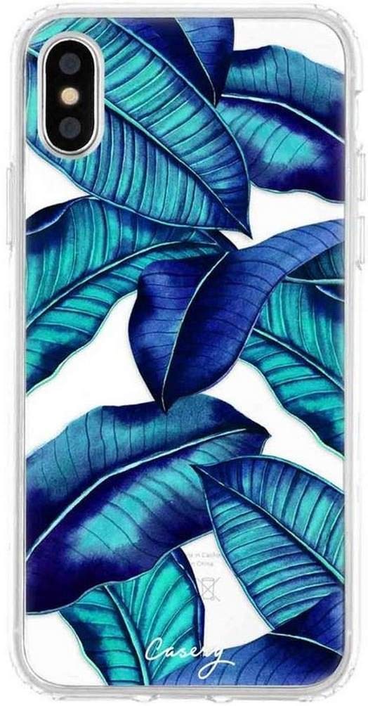 Casery Tropical Leaves iPhone Xs Max Case - Durable Protective Cover for iPhone Xs Max (6.5 Inch) - Perfect for Beach Vacation, Summer Outings & Tropical Theme Parties