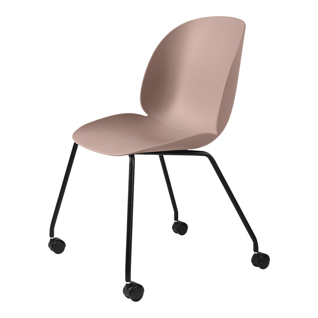 Ergonomic Beetle Meeting Chair with 4 Legs & Smooth-Rolling Casters - Unupholstered Office Chair for Conference Rooms, Home Offices & Workspaces