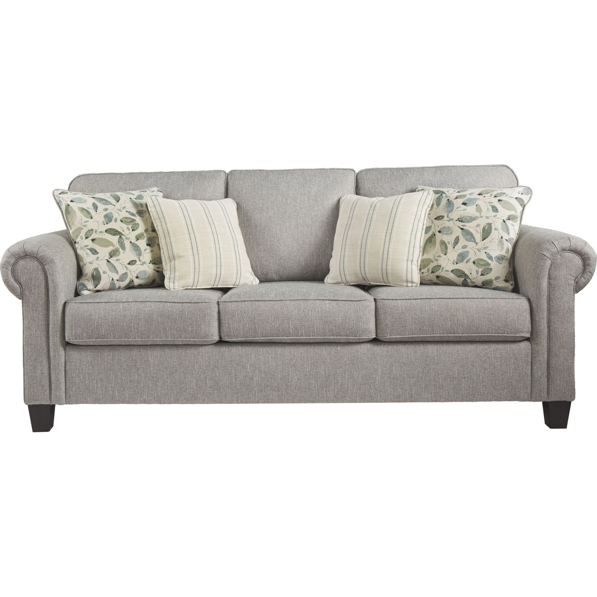 Alandari Modern Gray Sofa - Comfortable 3-Seater Couch for Living Room, Lounge & Home Office