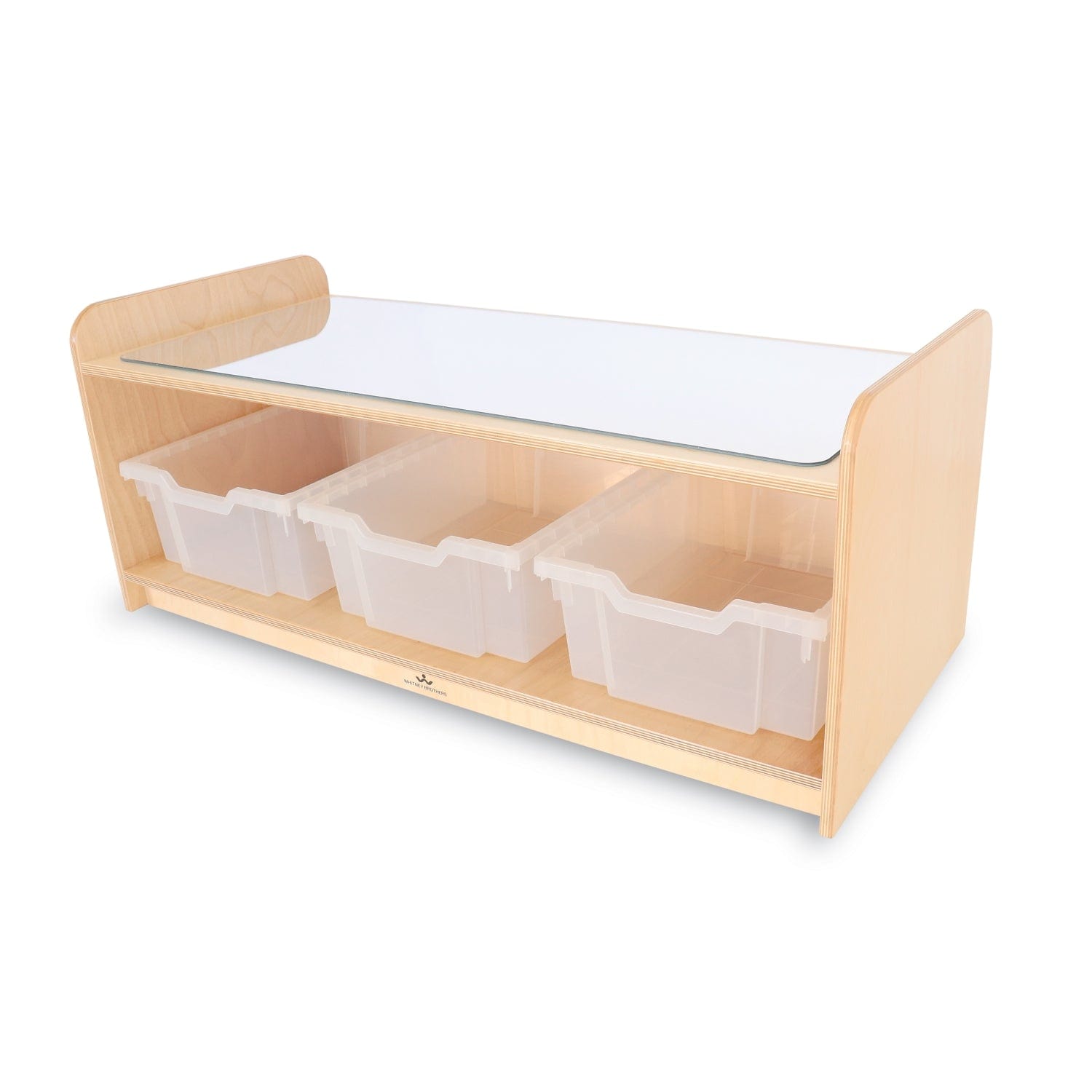 Kids Play Table with Mirror Top - Interactive Learning & Activity Table for Toddlers - Perfect for Playroom, Classroom & Daycare Use