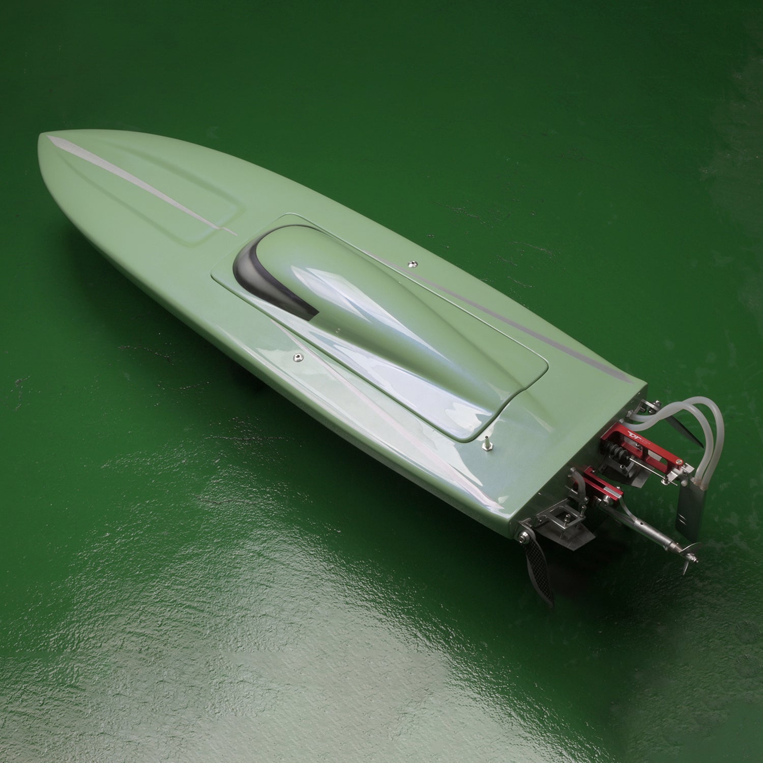 DTRC 24X Carbon Fiber High Speed RC Boat - Electric Racing Ship with Metal Cooling ESC, Motor & Servo Steering System (PNP) - Perfect for Competitive Racing & Lake Adventures