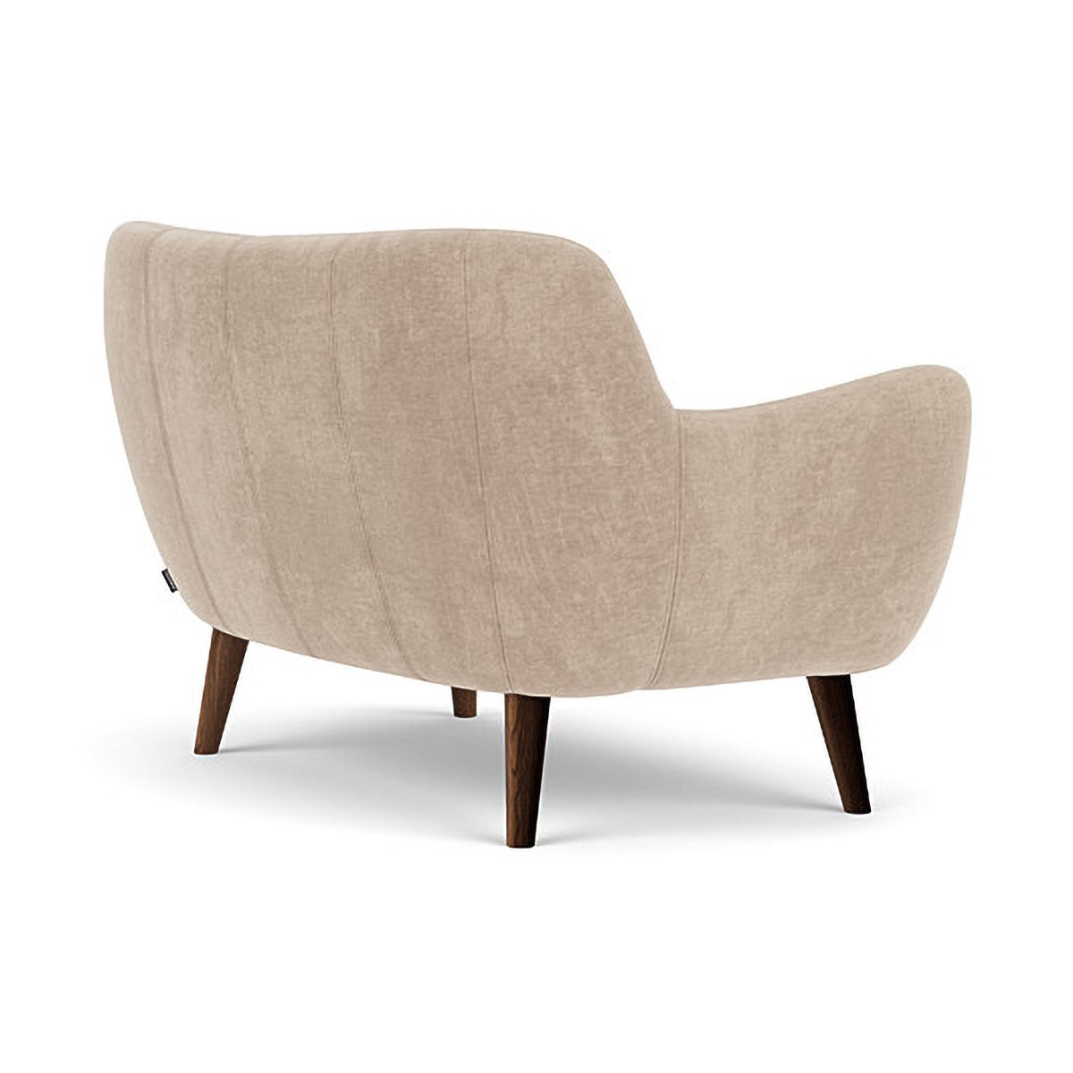 Herman Fabric 2 Seater Sofa - Modern Living Room Couch for Small Spaces, Apartment & Home Decor - Comfortable Loveseat with Soft Upholstery for Relaxing, Entertaining & Cozy Lounging