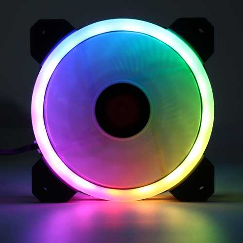 Coolmoon 3-Pack 120mm RGB LED PC Case Fans with Remote Control - Adjustable Color Lighting for Computer Cooling & Gaming Setup | Perfect for PC Builds, Gaming Rigs & Custom Computer Cases
