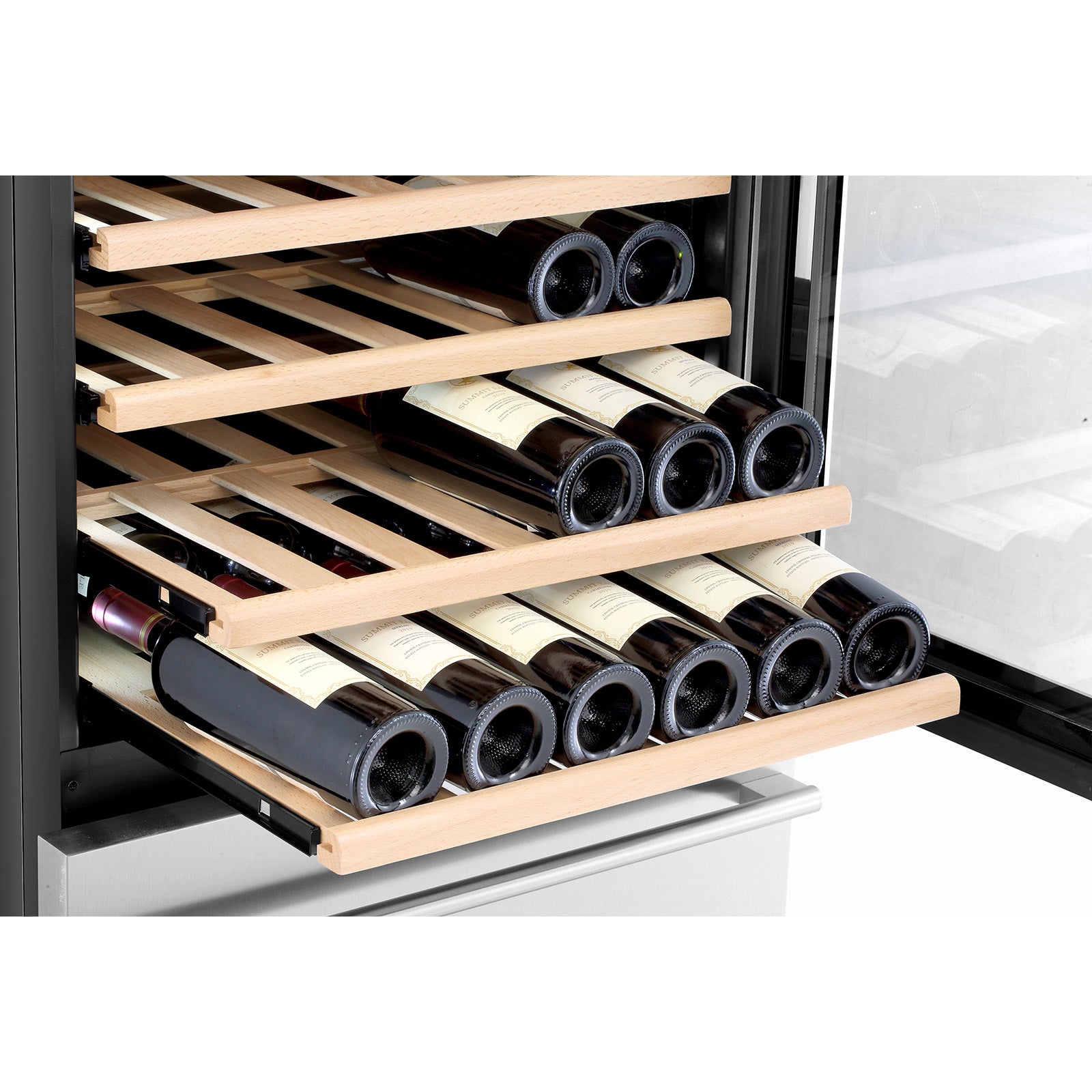 24 Inch Dual Zone Stainless Steel Wine Cooler - Holds 108 Bottles & 100 Cans - Perfect for Home Bars, Restaurants, and Wine Cellars