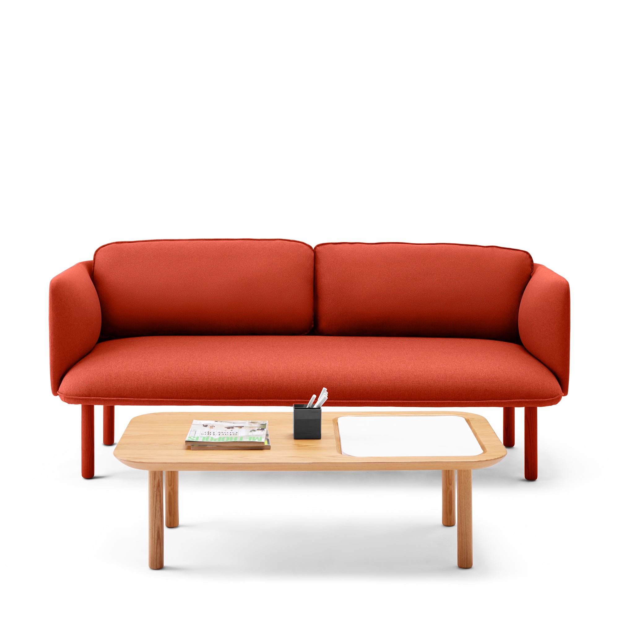 QT Low Lounge Sofa - Modern Minimalist Sectional Couch for Small Spaces - Perfect for Apartments, Living Rooms, and Cozy Home Decor