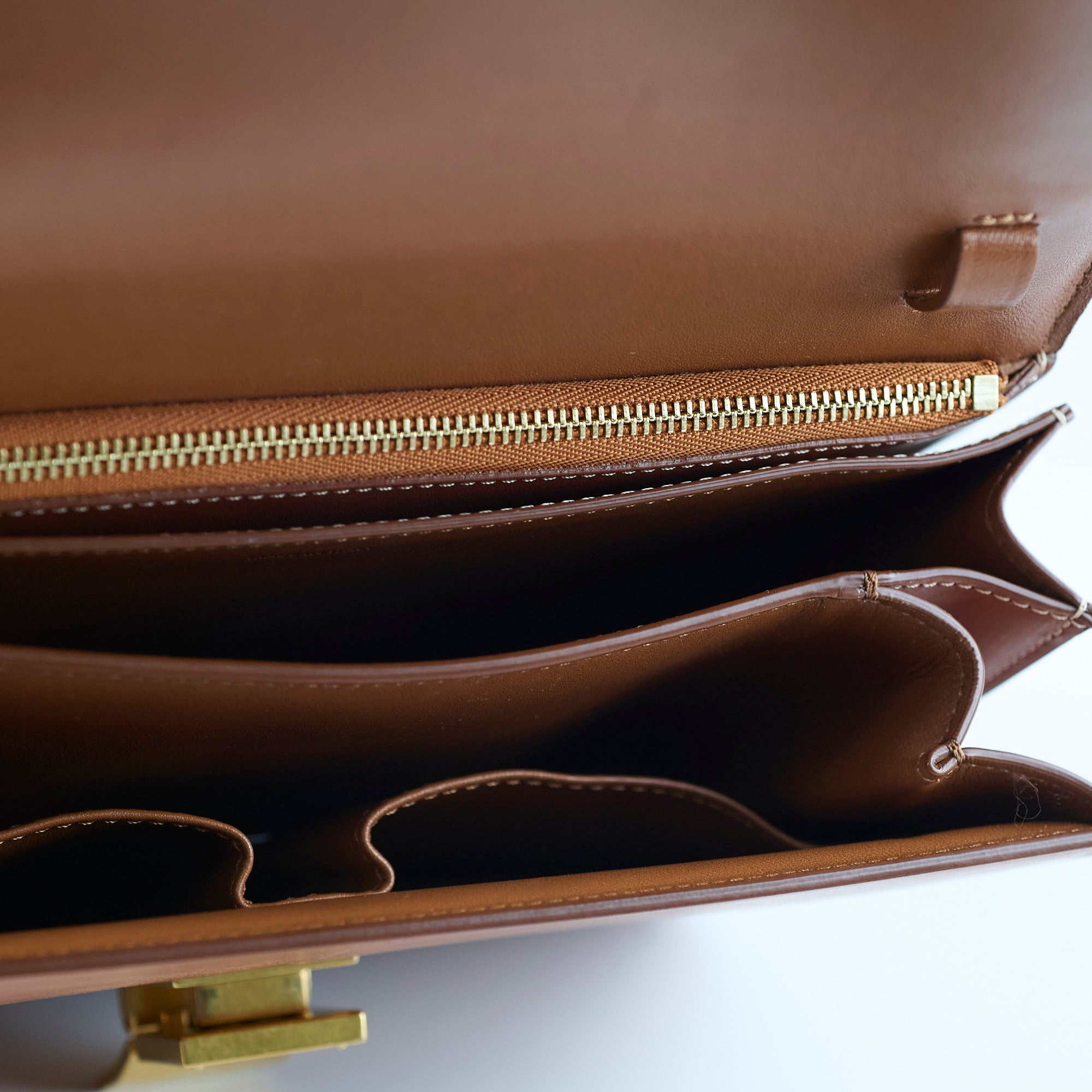Celine Medium Box Bag in Tan - Classic Leather Crossbody Handbag for Women | Perfect for Work, Travel & Everyday Use
