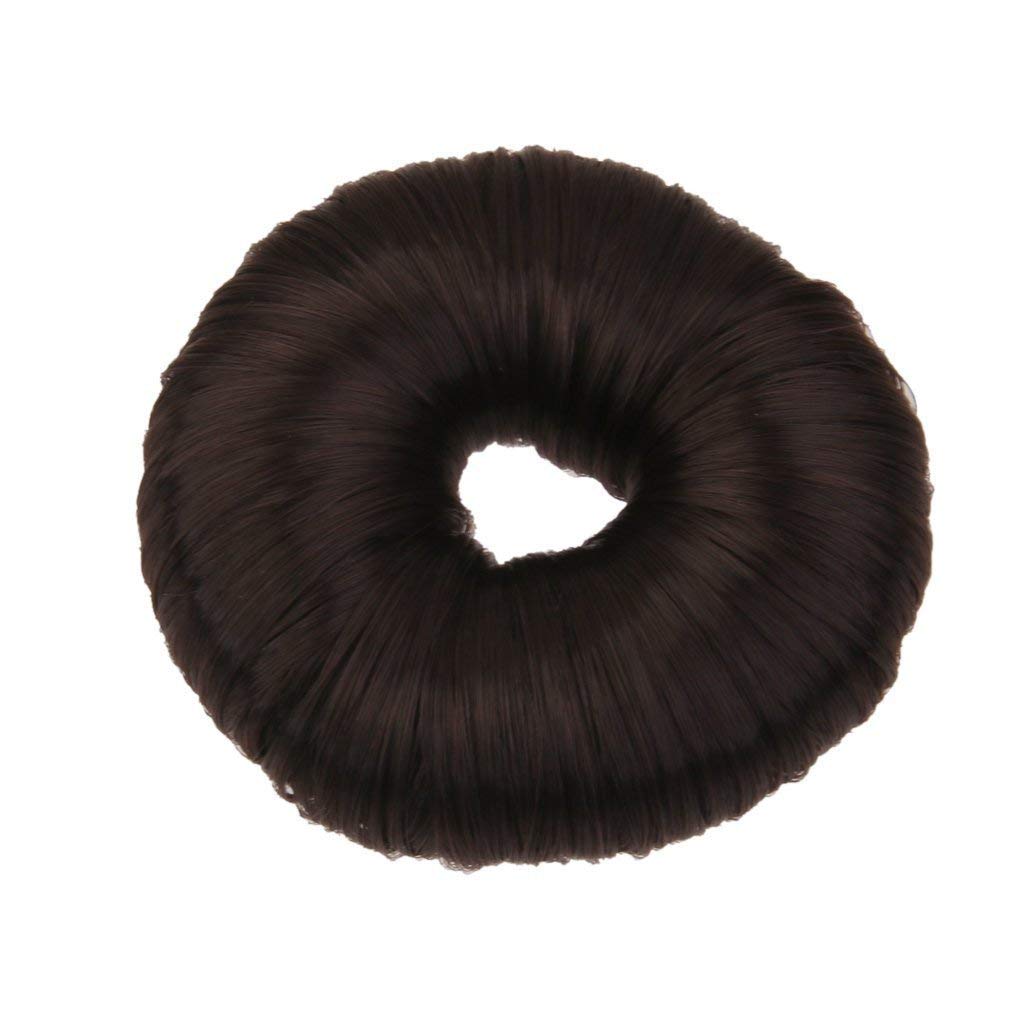 Shivarth Hair Bun Maker - Fashionable Polyester Hair Doughnut for Women & Girls (2-Pack, Black) | Perfect for Updos, Ponytails & Everyday Hairstyles