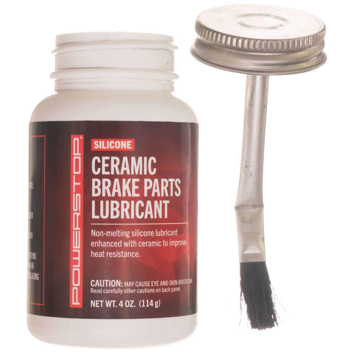 Power Stop POWERSTOP Silicone & Ceramic Brake Lubricant - High-Temp Gray Brake Grease for Cars, Trucks & Motorcycles - Perfect for Caliper Pins, Shims & Brake Pad Backing