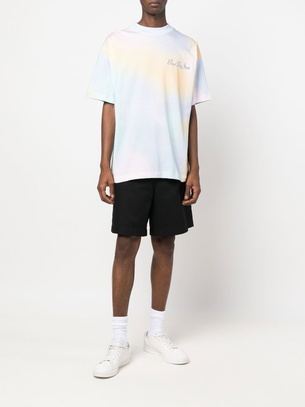 BLUE SKY INN Premium Cotton T-Shirts & Polo Shirts for Men - Classic White Crew Neck Casual Tees - Perfect for Everyday Wear, Office & Weekend Outings
