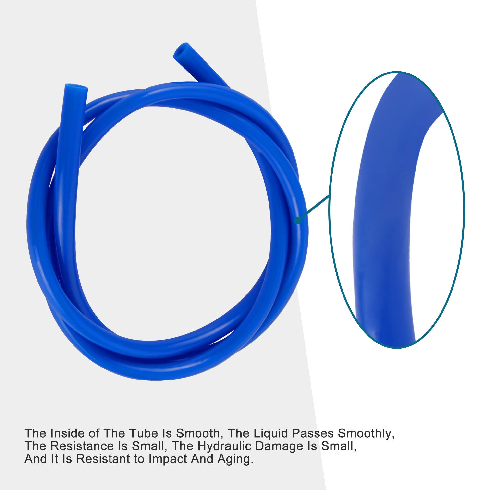GOOFIT 1/5 Inch Blue Carburetor Fuel Vent Line Replacement - Compatible with ATV, Dirt Bike, Go Kart, Moped & Pocket Bike - Durable Fuel Hose for Off-Road Vehicles & Small Engine Repair
