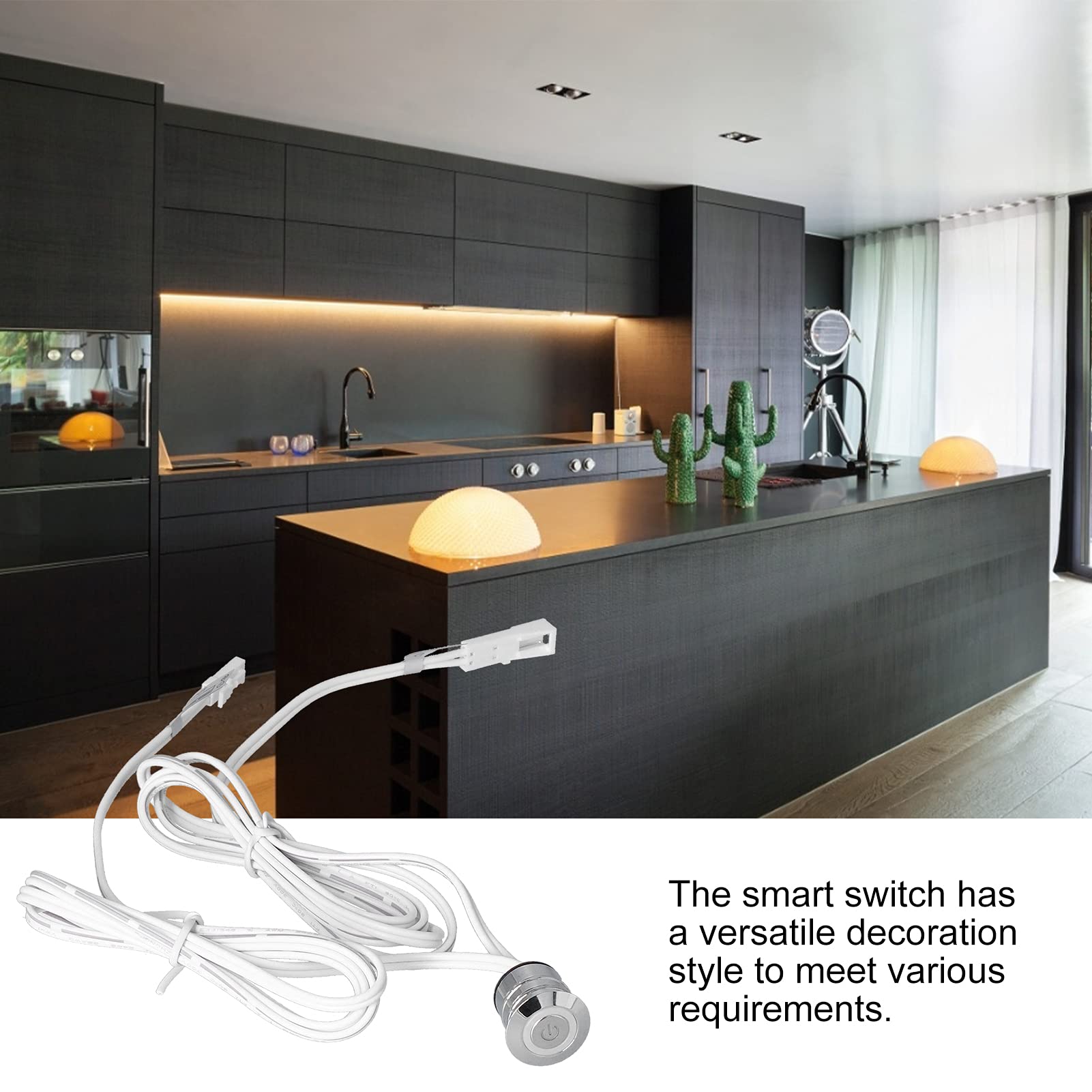 CHICIRIS LED Light Switch - Lightweight Touch Control for Cabinet & Wardrobe Lighting | Perfect for Home, Office, and Closet Organization