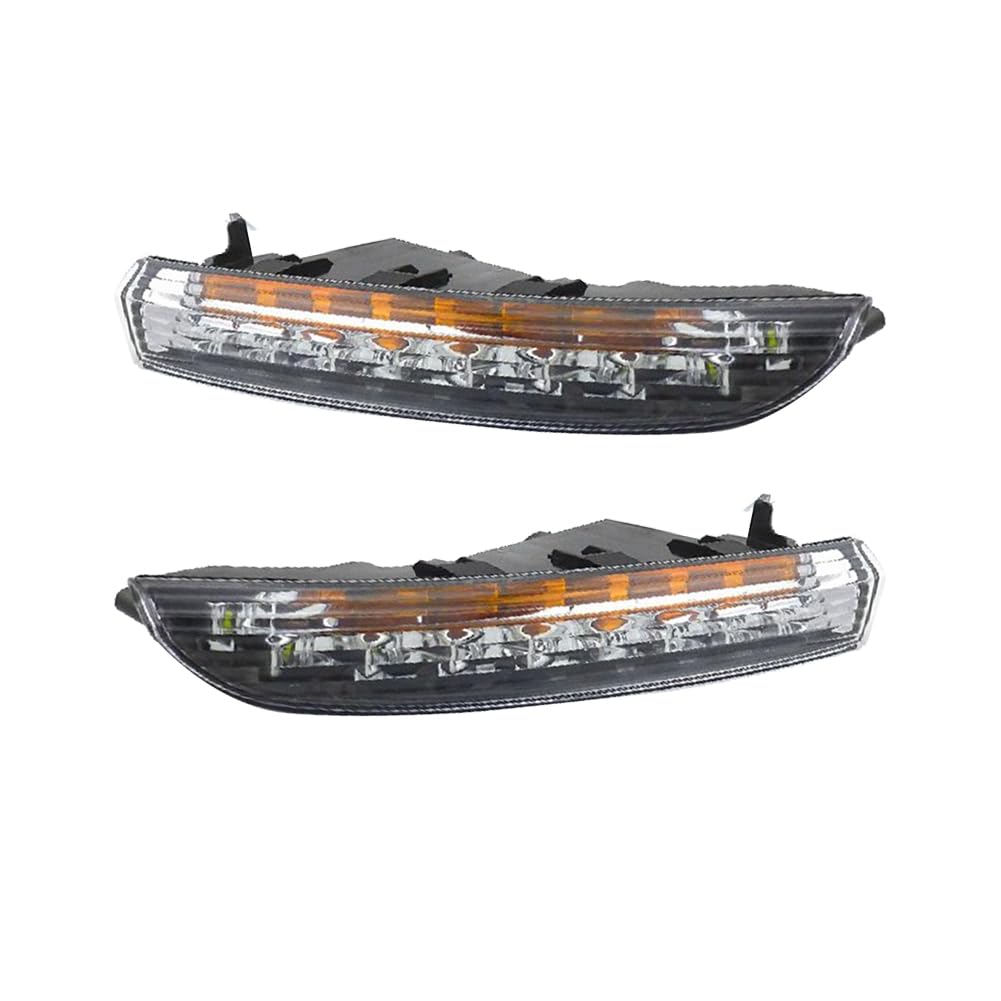 Volkswagen CC 2010-2012 LED DRL Daytime Running Lights with Amber Turn Signal - High Visibility Safety Lights for Day & Night Driving