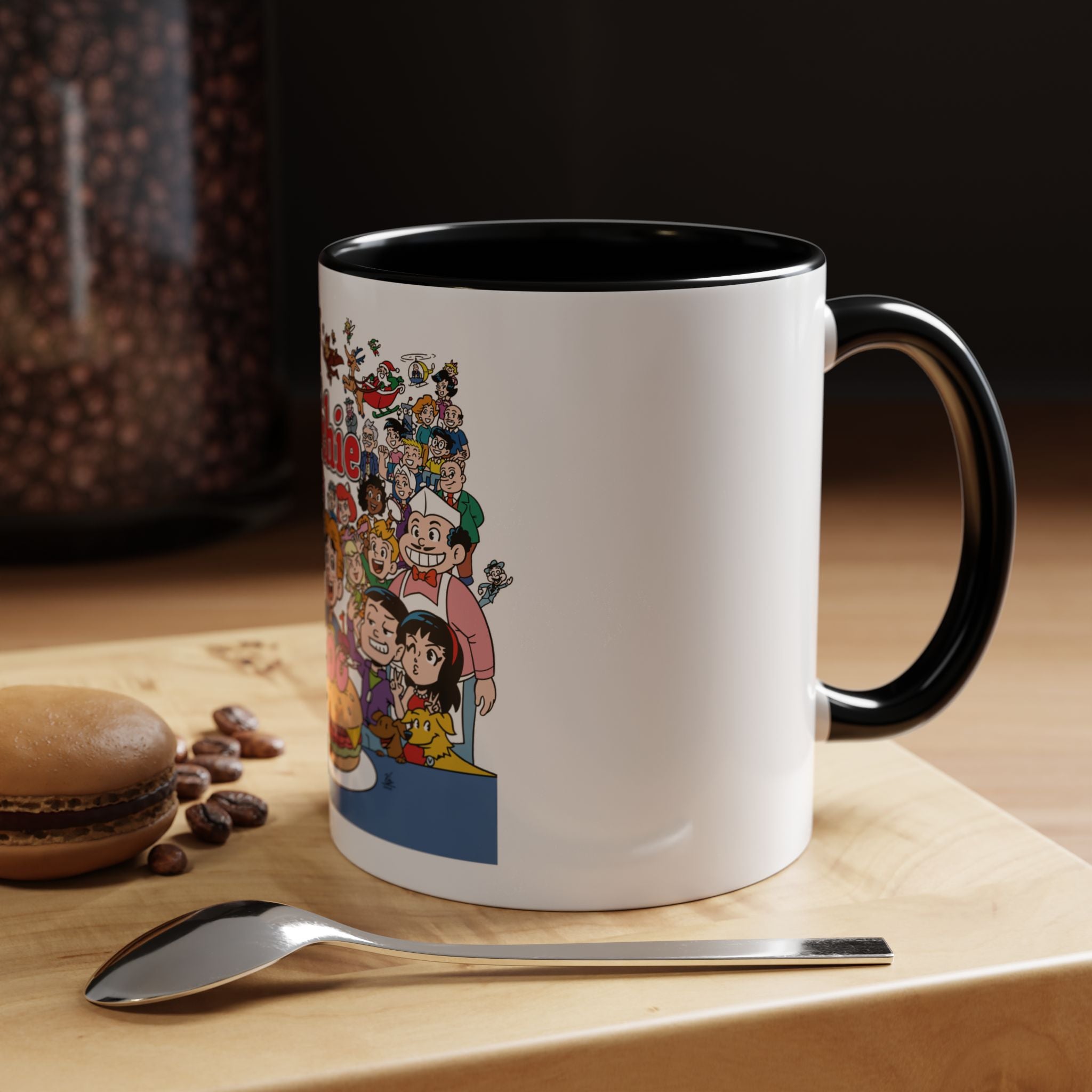 Bite Sized Archie 200th Story Ceramic Coffee Mug (11oz or 15oz) - Cheeseburger Cake Design - Perfect for Coffee, Tea & Collectibles Display