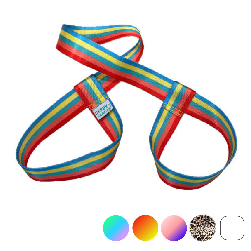 Derby Skate Laces with Carry Leash - Durable Roller Skate Shoelaces for Derby Skaters & Rollerbladers - Perfect for Rink, Park & Outdoor Skating