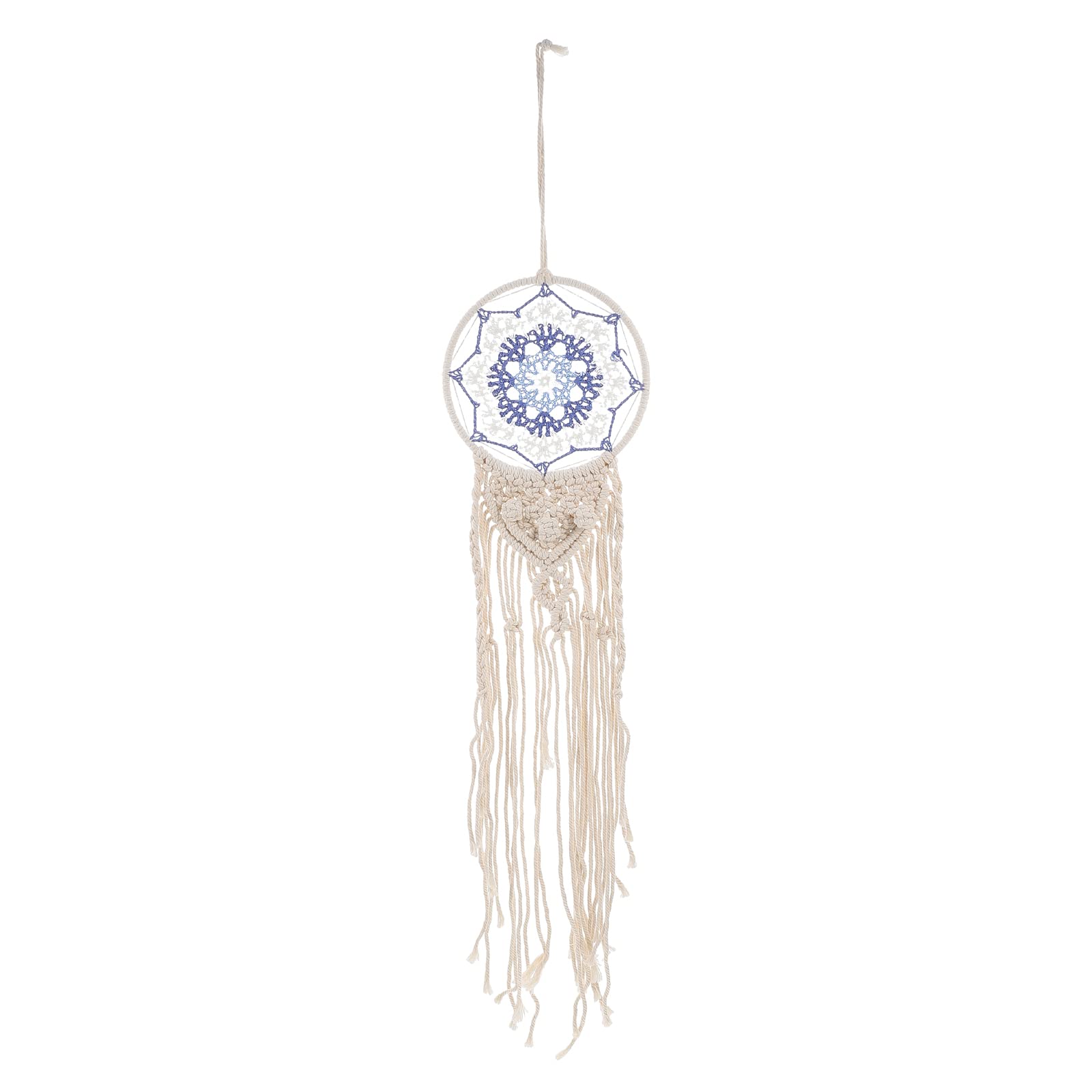 VOSAREA Hand-Woven Dreamcatcher Pendant with Tassels - Boho Wall Hanging Decor for Bedroom, Nursery, or Living Room - Unique Home Decoration for Spiritual Relaxation & Positive Energy