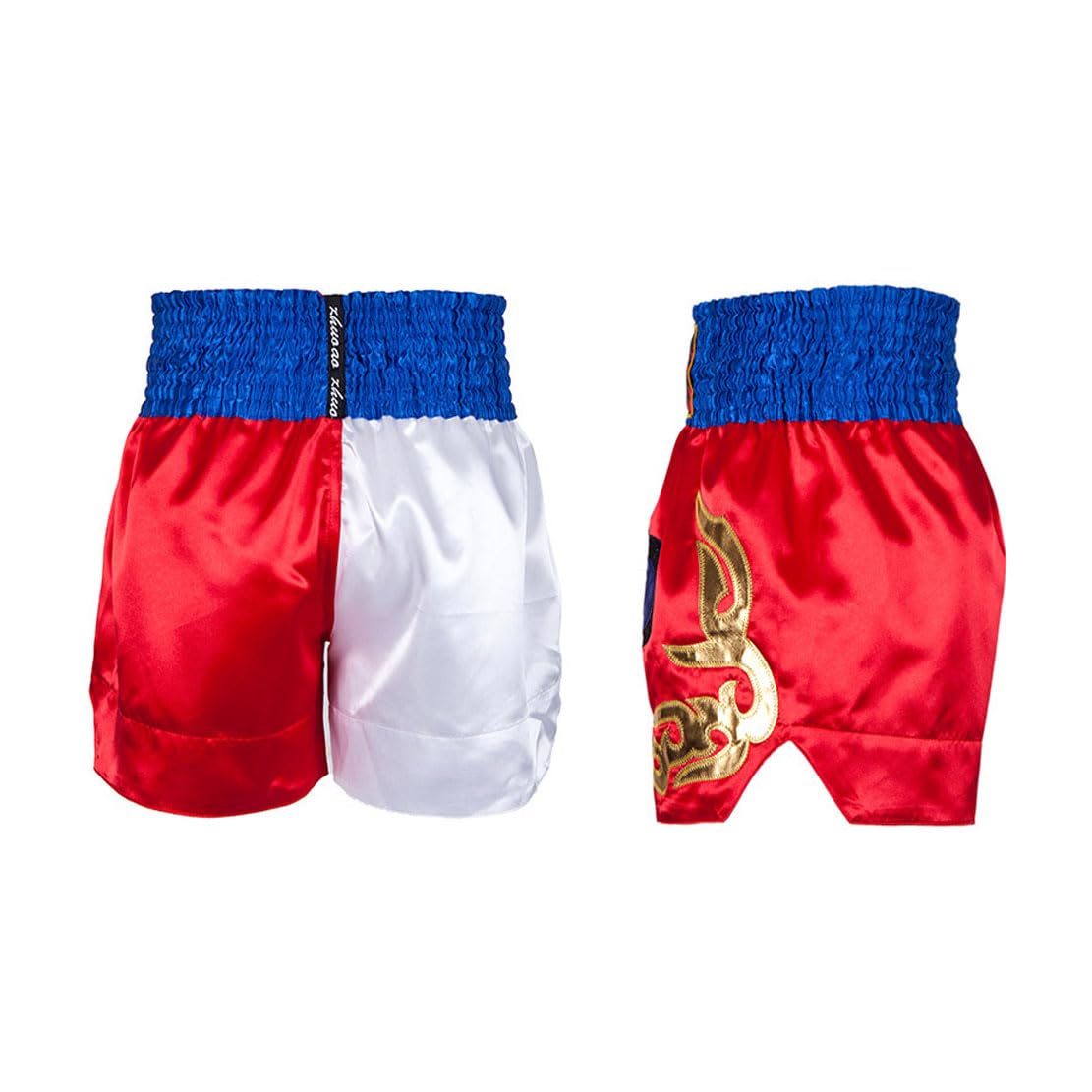 ZCFXJiTuanYZ MMA Fighting Shorts for Men - Breathable Boxing Training Pants, Martial Arts & Fitness Sportswear (Black, Size No.8) - Perfect for MMA Training, Boxing Gyms & Workout Sessions