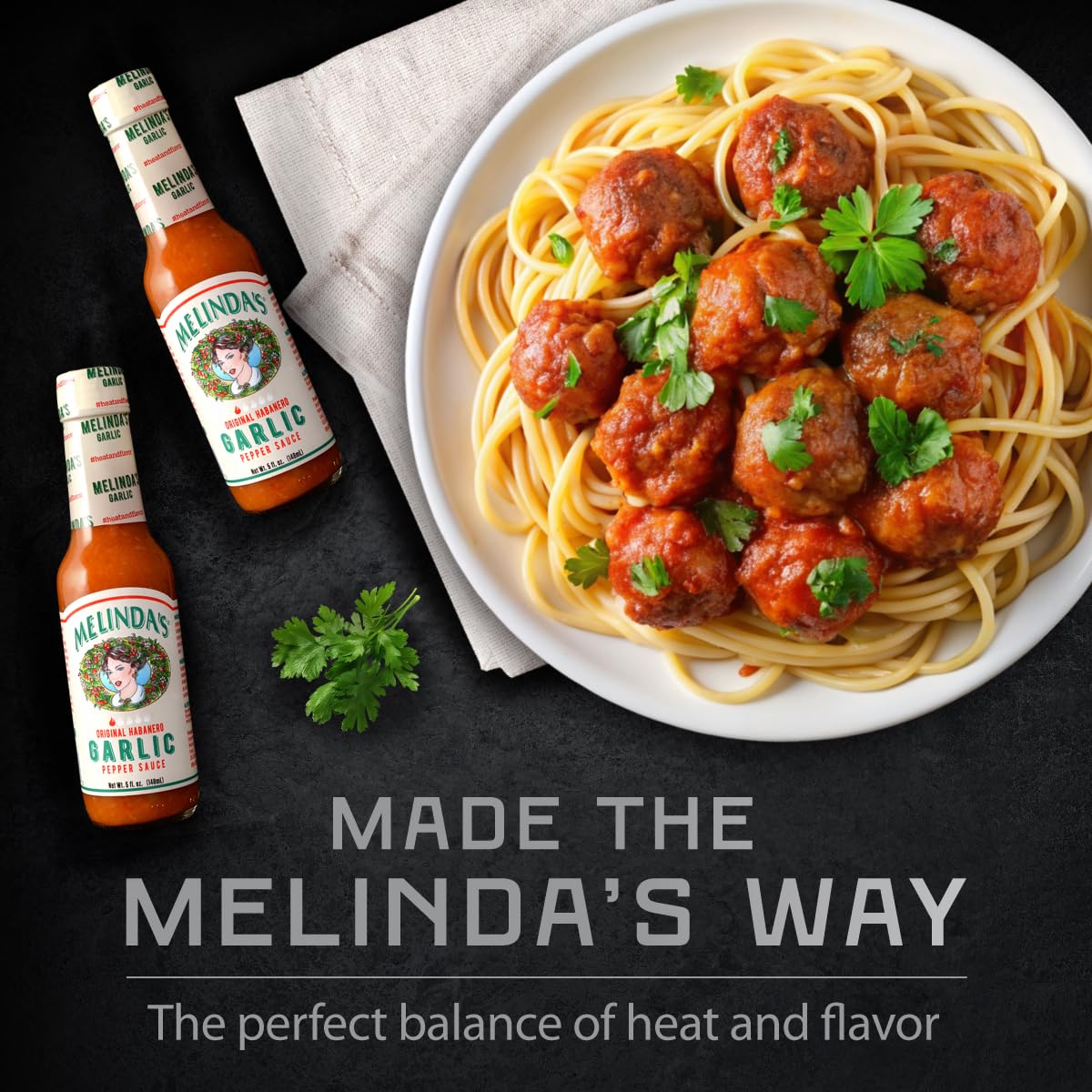 Melinda’s Garlic Habanero Hot Sauce - Spicy Gourmet Hot Sauce with Habanero Peppers, Carrots & Onion - Keto, Vegan, Gluten Free, Kosher Certified - 5oz Bottle (Pack of 4) - Perfect for Tacos, Wings & Grilling