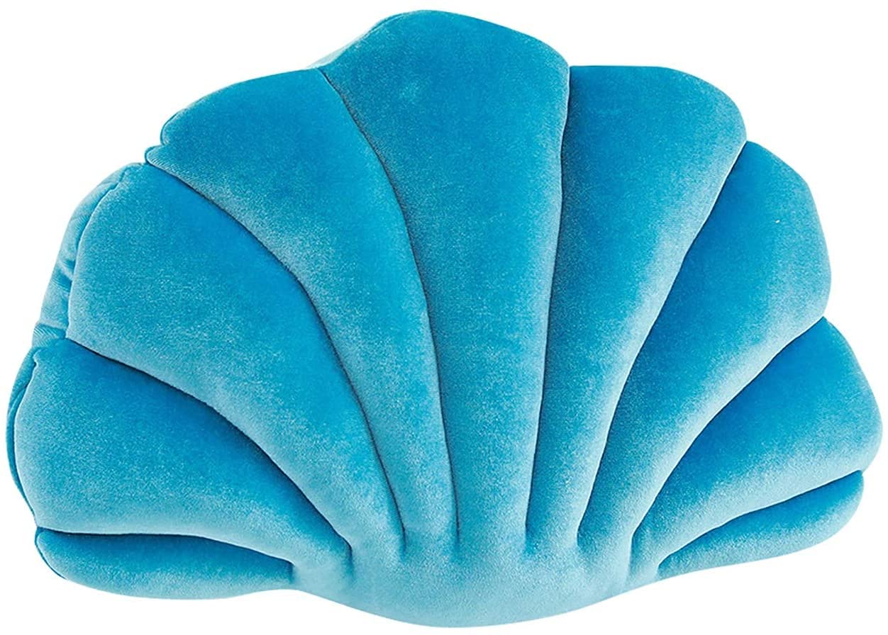 Fay Bless Seashell Decorative Throw Pillows - Navy Blue Medium Size for Couch, Bed & Outdoor Patio Furniture | Coastal Home Decor & Beach House Accent