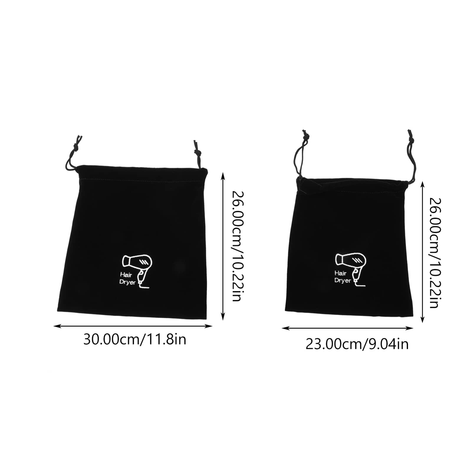 2-Pack Cotton Drawstring Storage Bags for Hair Dryer & Travel Accessories | Dustproof Hair Blower Organizer | Perfect for Travel, Gym & Home Storage