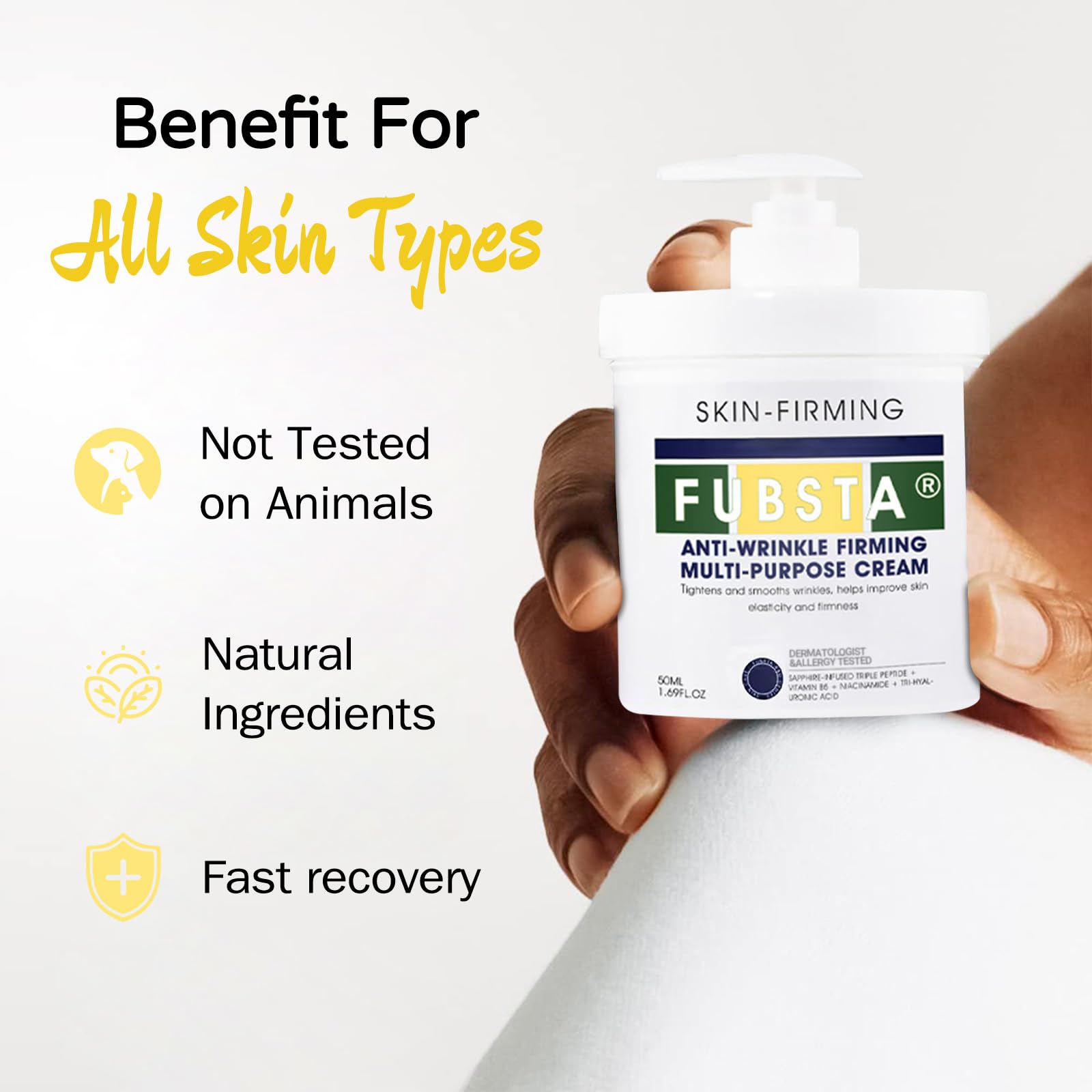 Advanced Firming & Wrinkle-Reducing Cream - Skin Tightening & Hydrating Body Lotion for Youthful Glow | Anti-Aging Moisturizer for Face & Body | Perfect for Daily Skincare Routine & Night Care