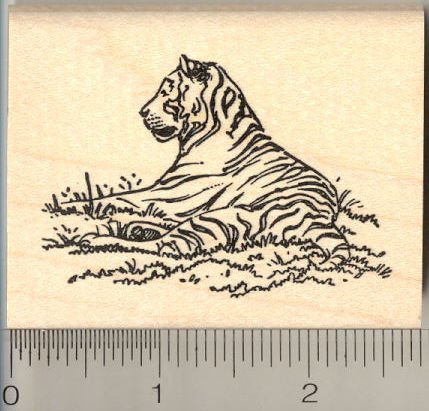 Custom Tiger Rubber Stamp - Personalized Hand Stamp for Scrapbooking, Card Making & DIY Crafts - Perfect for Invitations, Gift Wrapping & Stationery