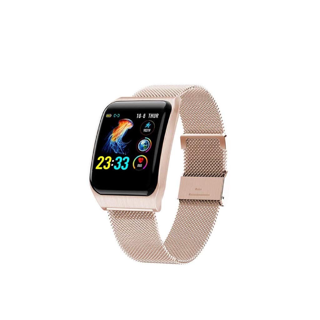 XLEVE Fitness Tracker Smart Watch with Color Screen, Heart Rate Monitor, Waterproof Sports Bracelet - Rose Gold | Perfect for Running, Gym Workouts & Daily Activity Tracking