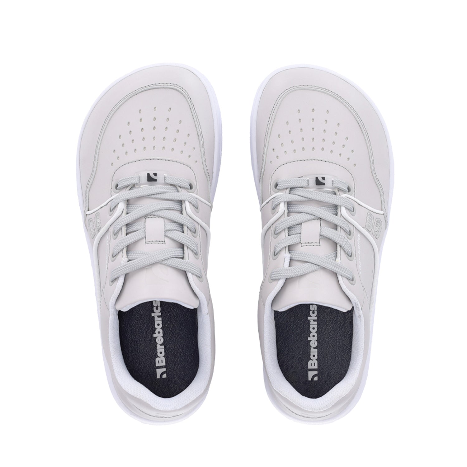Barebarics Arise Barefoot Sneakers for Women & Men - Light Grey Minimalist Shoes for Running, Walking & Gym Workouts