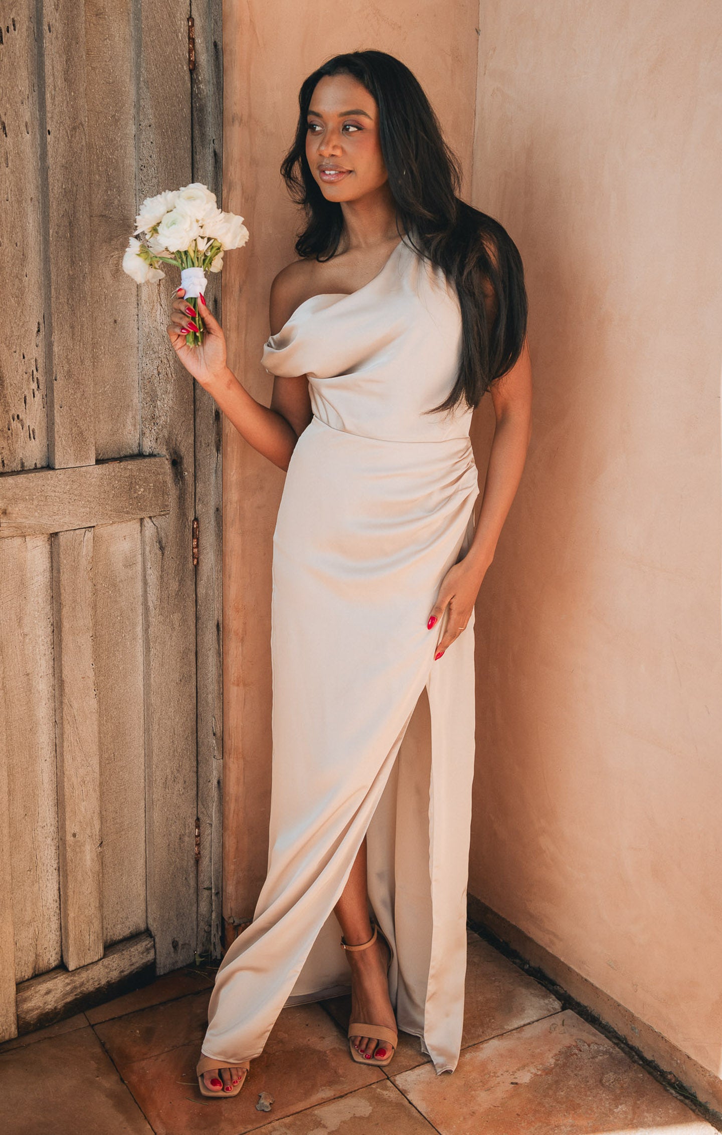 Jodie Dress - Elegant Luxe Satin Formal Gown for Weddings, Parties & Special Occasions | Show Me The Ring Collection