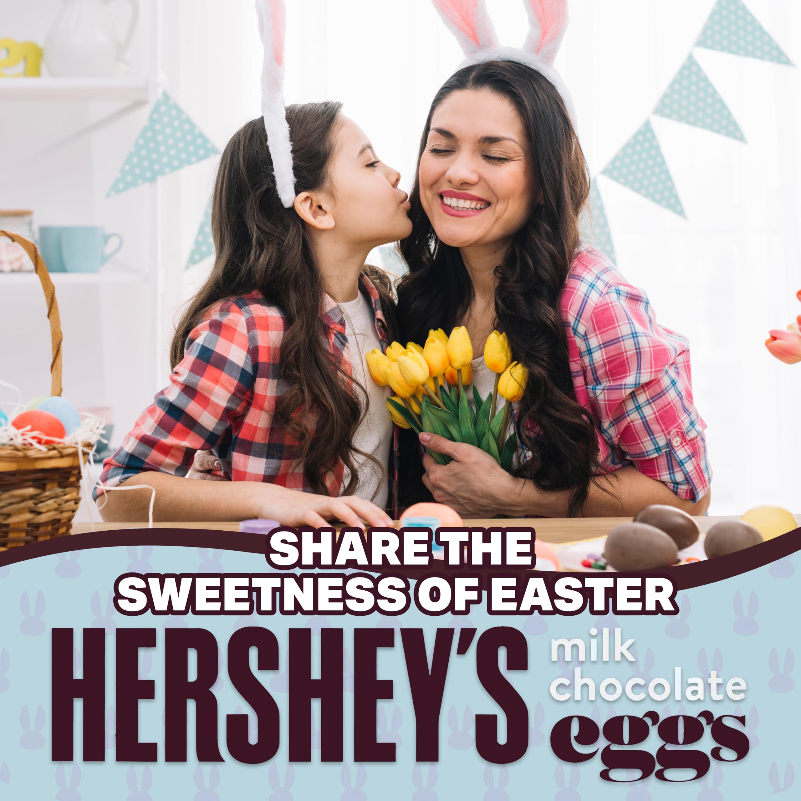 **Hershey's Milk Chocolate Easter Eggs - 5lb Bulk (Approx 400 Pieces) - Individually Wrapped Pastel Blue, Pink & Green Foil Candies - Easter Basket Stuffers, Party Favors & Holiday Gifts - Perfect for Kids, Adults & Celebrations**    *(Ideal for Easter egg hunts, office treats, party favors, holiday gifting & family snacking)*