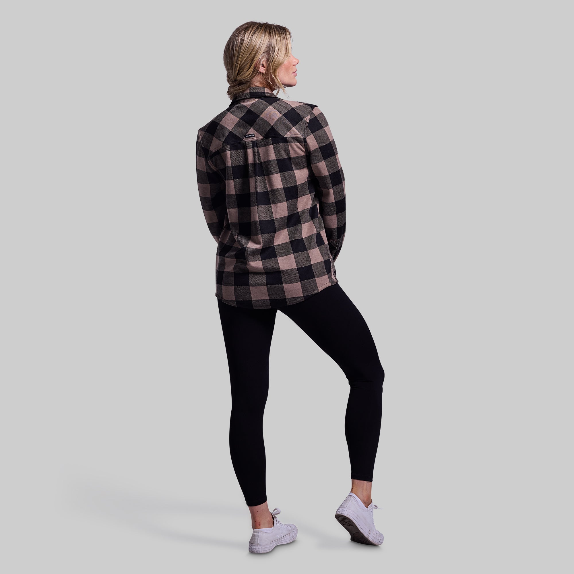 Woodsman Stretchy Flannel Shirt with Axe Print - Comfortable & Durable Outdoor Wear for Hiking, Camping, and Casual Style