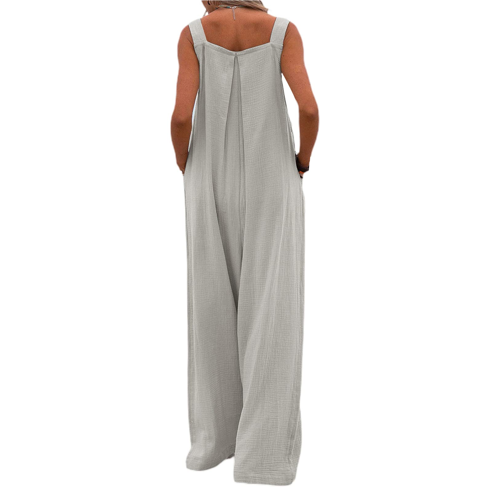 Giraropa Plus Size Women's Overalls - Casual Baggy Jumpsuit with Pockets, Long Bib Pants & Wide Leg Design | Perfect for Work, Outdoor Activities & Everyday Wear