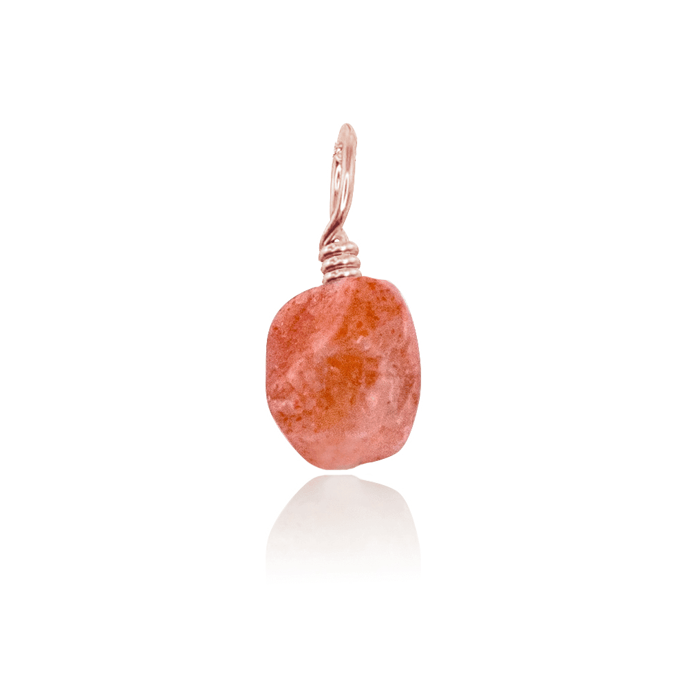 Natural Raw Sunstone Crystal Pendant Necklace - Healing Gemstone Jewelry for Women, Energy Stone for Confidence & Abundance | Perfect for Meditation, Yoga & Spiritual Gifts