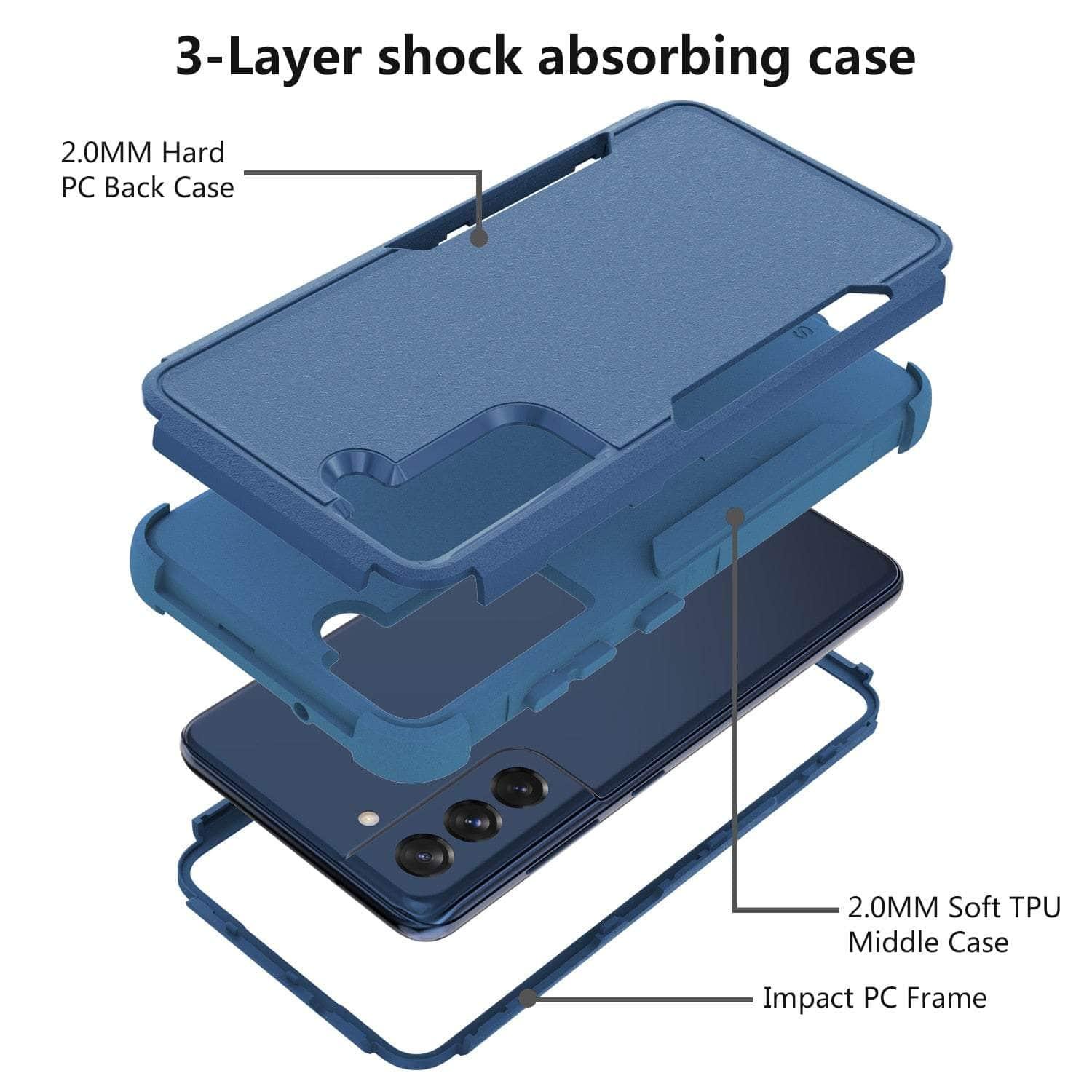 Samsung Galaxy S23 Ultra Shockproof Case - Rugged Protective Cover for Drops & Bumps - Perfect for Outdoor, Travel & Daily Use