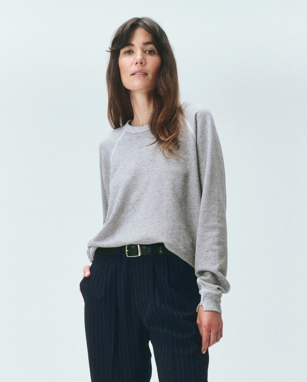 Premium College Sweatshirt - Soft Cotton Varsity Grey Pullover for Men & Women | Perfect for Campus Life, Study Sessions & Casual Outings