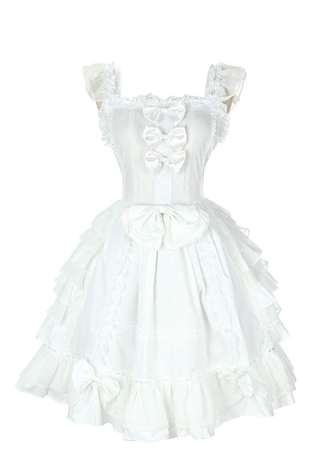 Sweet Lolita Princess Dress for Girls - Elegant Lace Court Skirt Cosplay Costume - Perfect for Halloween, Cosplay Events, Tea Parties and Birthday Celebrations
