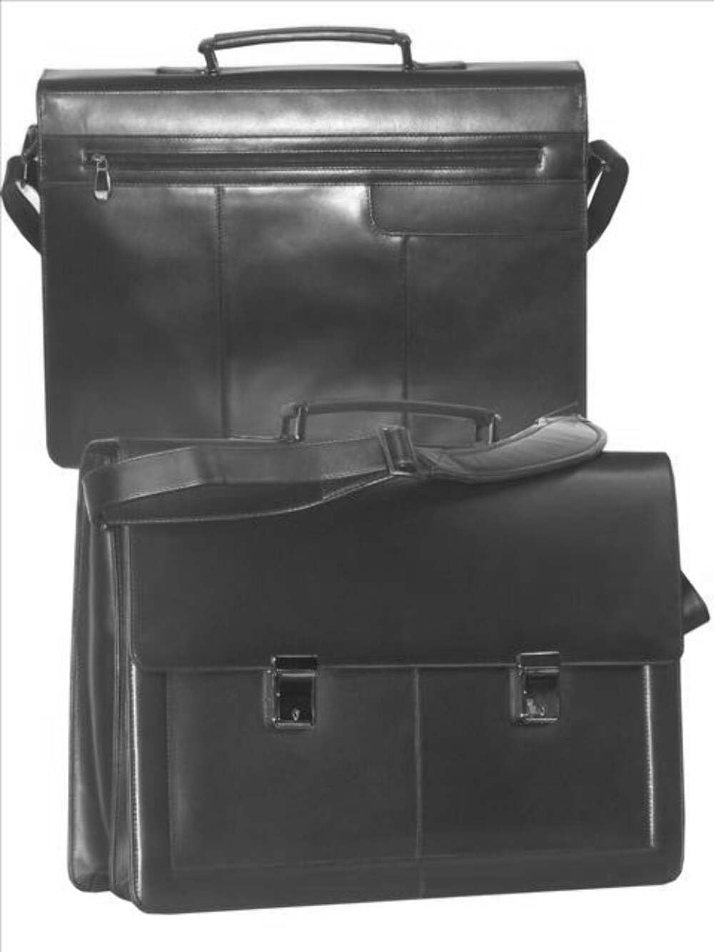 Premium Gusset Laptop Briefcase for Business Professionals - 15.6 Inch Expandable Computer Bag with USB Charging Port - Perfect for Office, Travel & Commuting