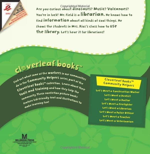 Let's Meet a Librarian - Children's Educational Book About Community Helpers | Cloverleaf Books™ | Perfect for Classroom Learning & Storytime