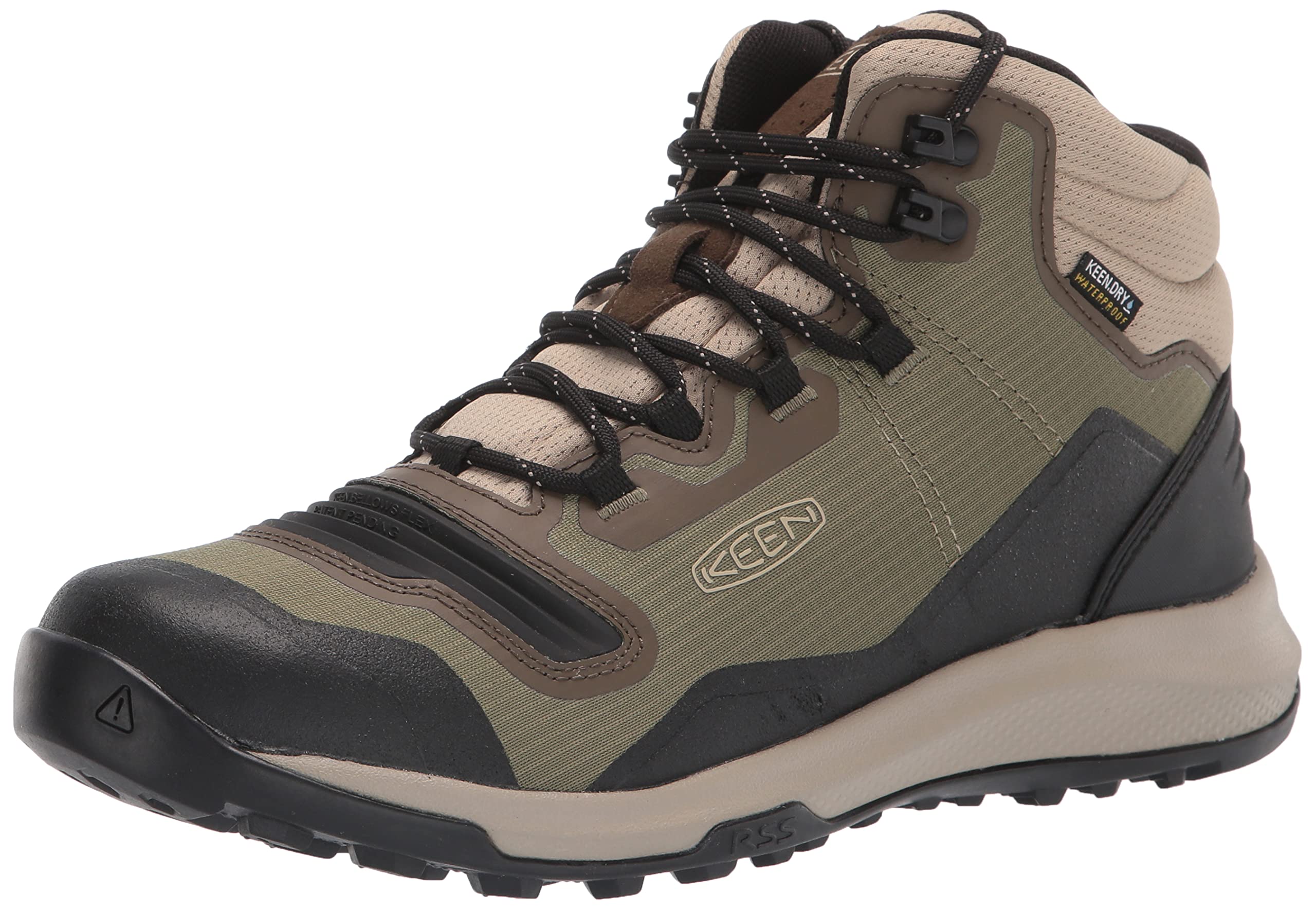 KEEN Women's Tempo Flex Mid Height Waterproof Hiking Boots - Lightweight & Comfortable for Outdoor Adventures, Trail Walking & Backpacking