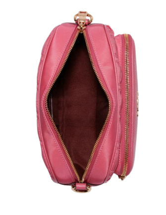 Coach Court Crossbody Bag with Ruching - Stylish Leather Shoulder Purse for Women, Perfect for Everyday Use, Work, and Evening Out