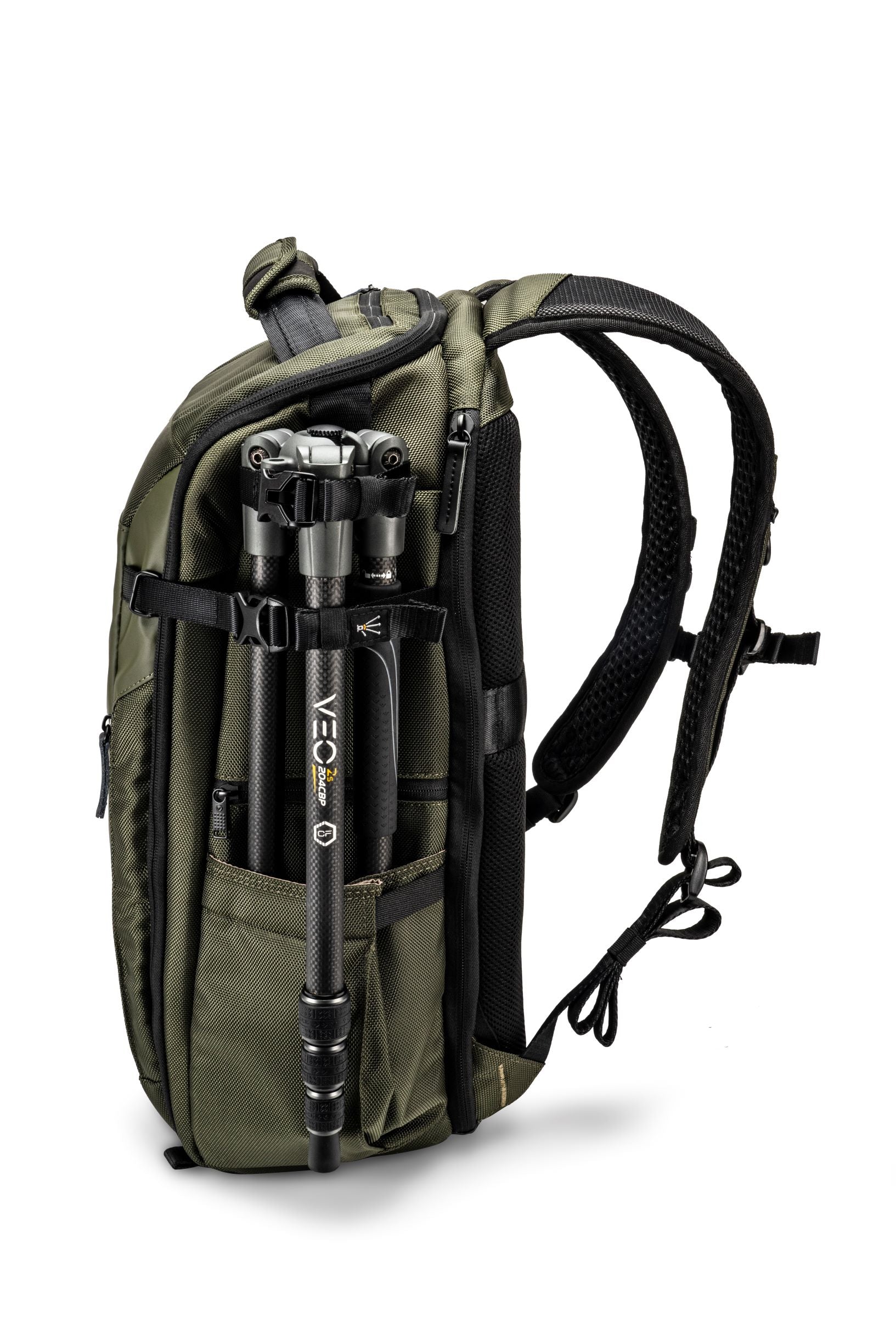 VEO SELECT 48BF Professional DSLR Camera Backpack for Photographers - Waterproof Green Photography Bag with Customizable Dividers | Perfect for Travel, Hiking & Outdoor Photography