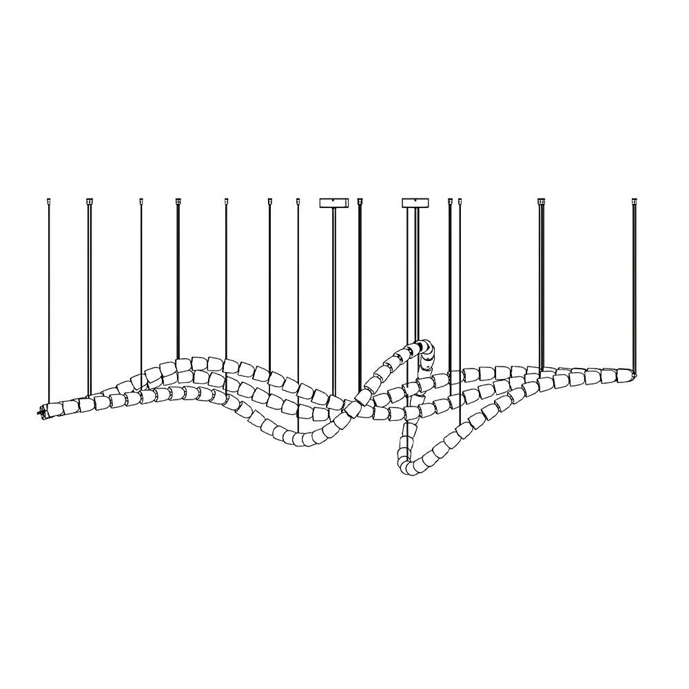 Gabriel Chrome Chandelier - Modern Crystal Ceiling Light Fixture for Dining Room, Living Room & Bedroom | Elegant Lighting Decor for Home & Office