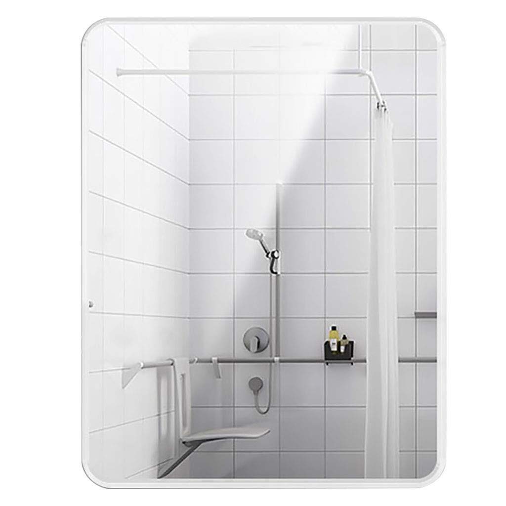 Frameless Rectangle Bathroom Mirror - 40x60cm Explosion-Proof Wall Mirror with Rounded Bevelled Edge, Vanity Makeup Mirror with Hanging Hardware - Perfect for Bathroom, Washroom, and Dressing Room Décor