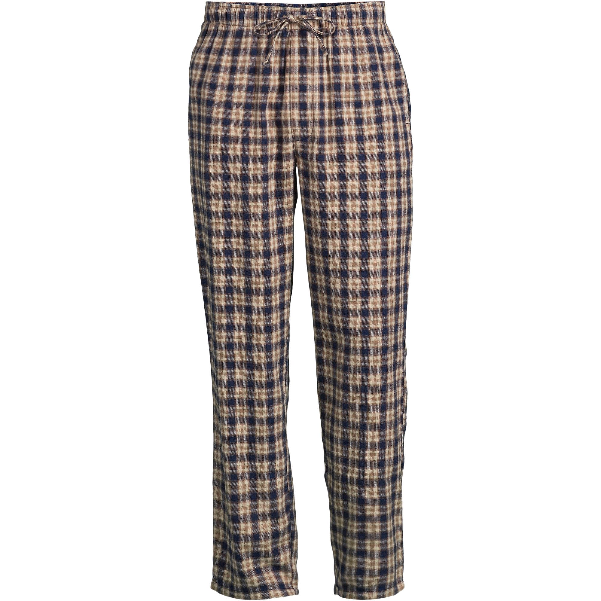 Lands' End Men's Flannel Pajama Pants - Soft & Comfortable Sleepwear for Winter Nights - Perfect for Lounging at Home or Holiday Gifts