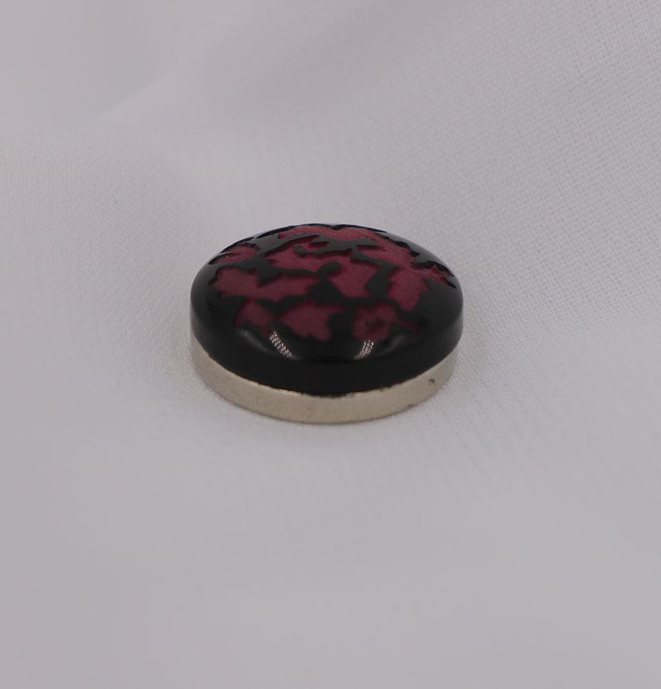 Elegant Pink Abstract Magnetic Hijab Pin - Secure & Stylish Headscarf Accessory for Women - Perfect for Daily Wear, Work, and Special Occasions