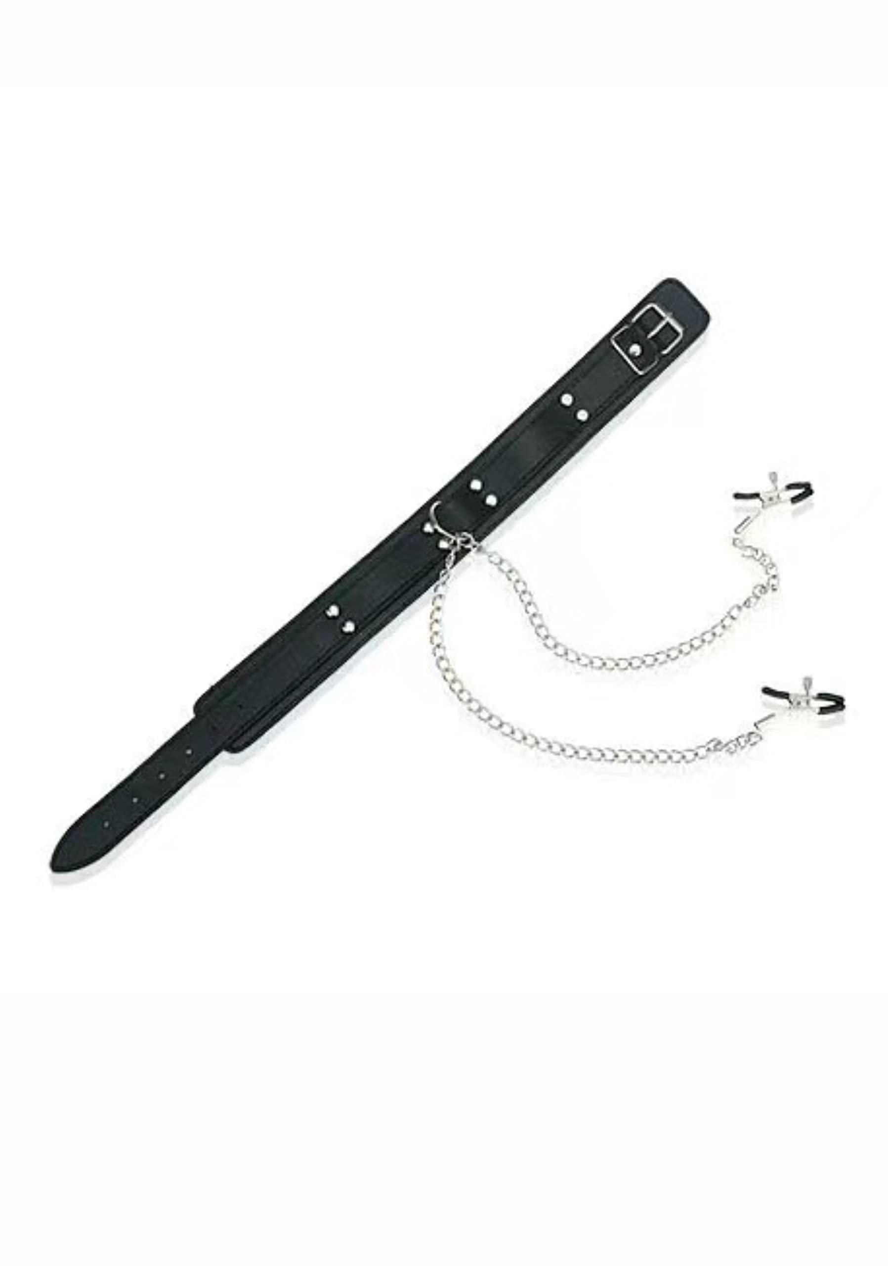 Adjustable Non-Piercing Nipple Clamps with Chain - Sensual Body Jewelry for Couples, BDSM Games & Intimate Play - Perfect Gift for Spice & Romance