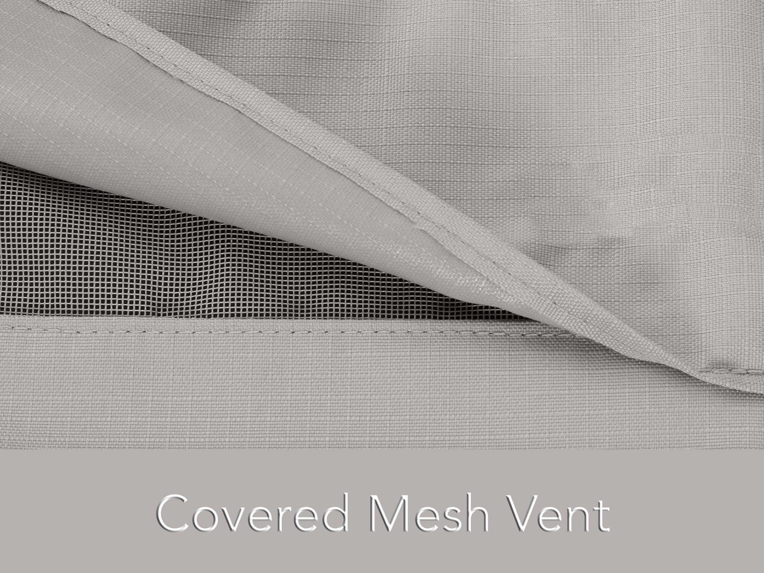 Heavy-Duty Rectangular Dining Table Cover 96x42 Inches - Waterproof Polyester Outdoor Tablecloth with Drawcord Hem, UV & Weather Resistant Patio Furniture Protector - Perfect for Backyard BBQs, Pool Parties & All-Season Outdoor Dining (Grey)