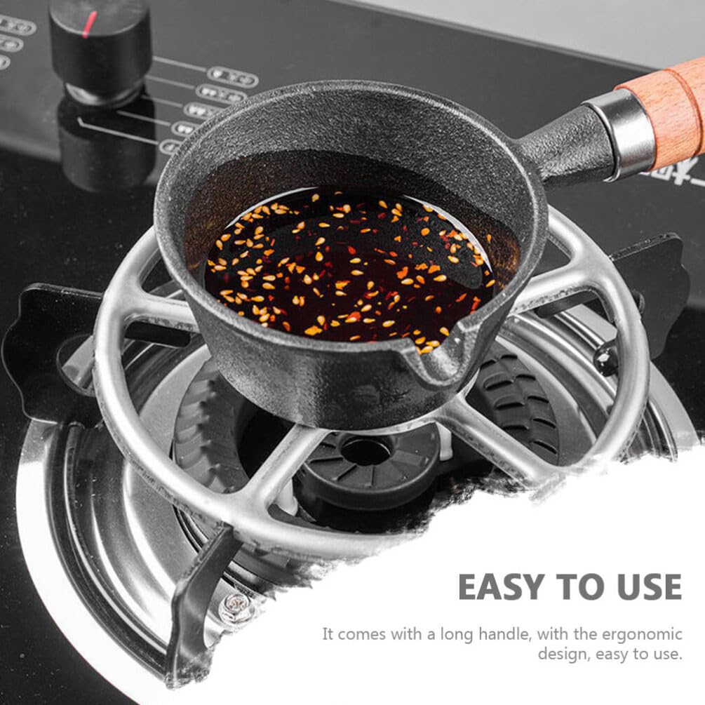 ABOOFAN Mini Hot Oil Pan - Small Butter Sauce Pan, Pancake Griddle & Milk Pan for Induction Cookers | Perfect for Melting Butter, Making Turkish Coffee & Cooking on Cast Iron Stoves | Ideal for Home Kitchen, Camping & Outdoor Cooking