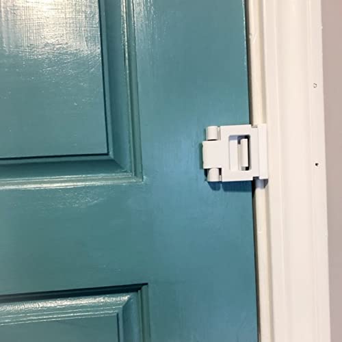 Secure Out-Swinging Door Lock - Childproof Home Security Latch for Enhanced Safety | Easy Installation (Black) | Perfect for Apartments, Homes & Childproofing