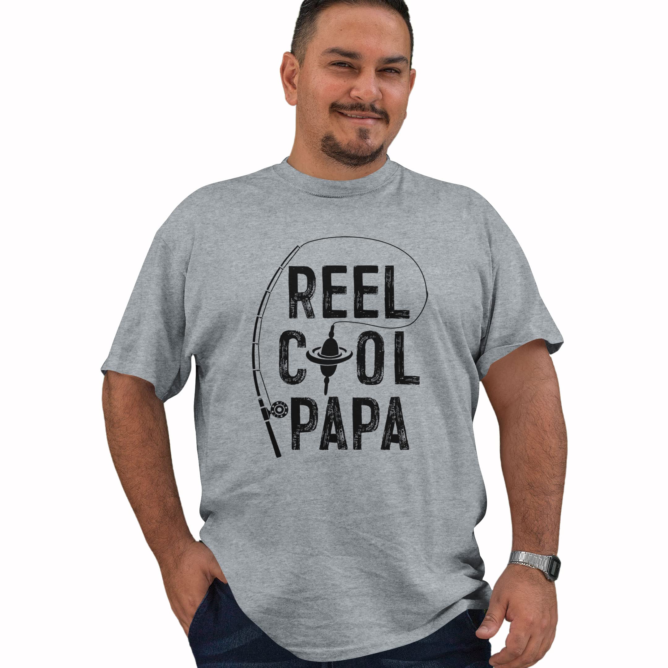 Reel Cool Fishing Shirt for Men - Comfortable American Flag Design, Perfect for Father's Day Gifts & Outdoor Activities